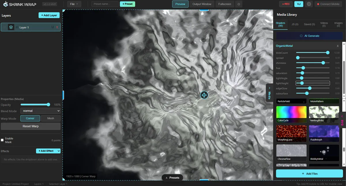 ill Visuals - Main Interface