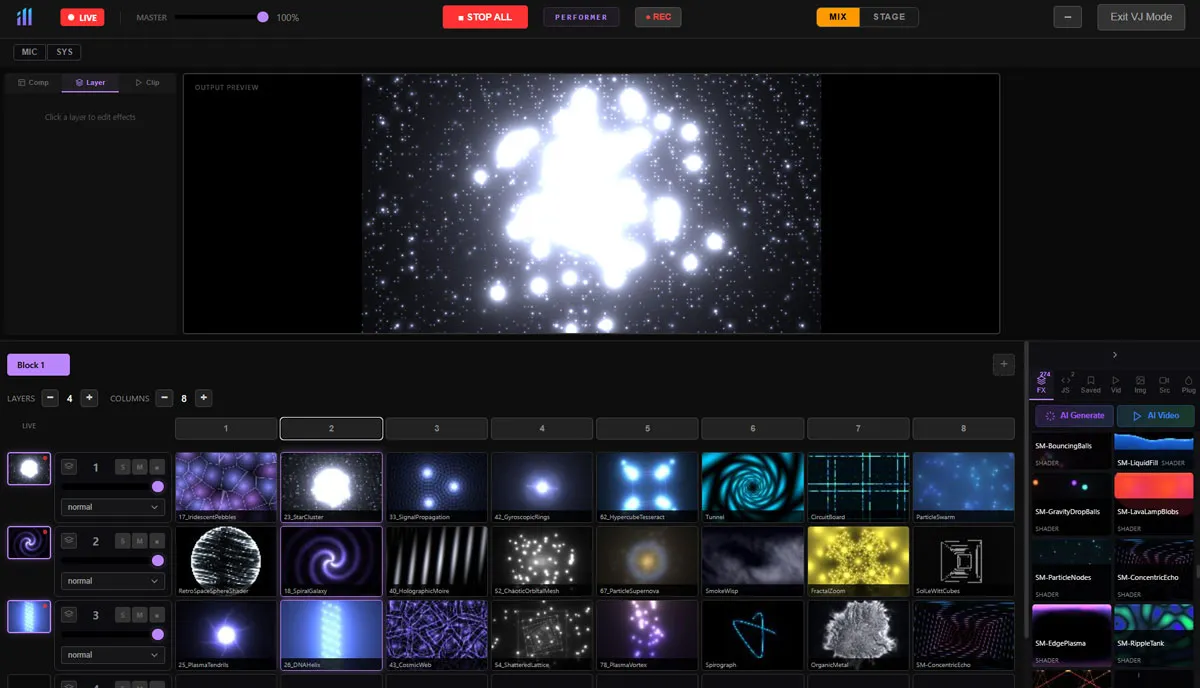 16-Channel Clip Launcher