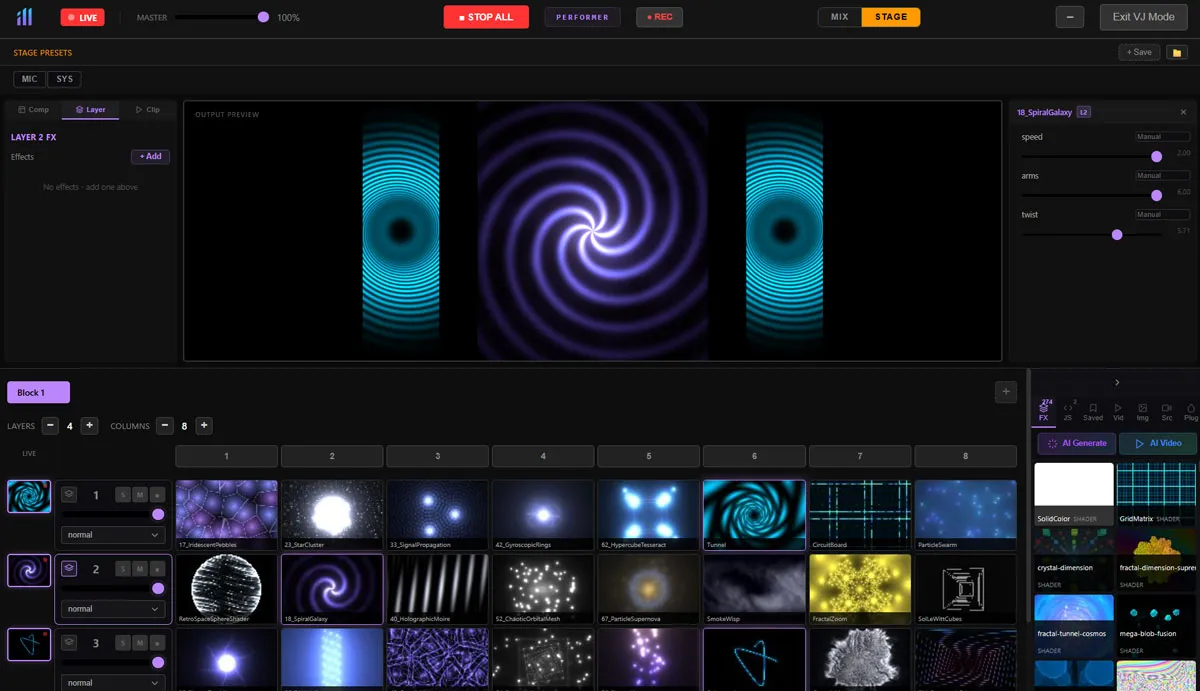Instant Scene Switching